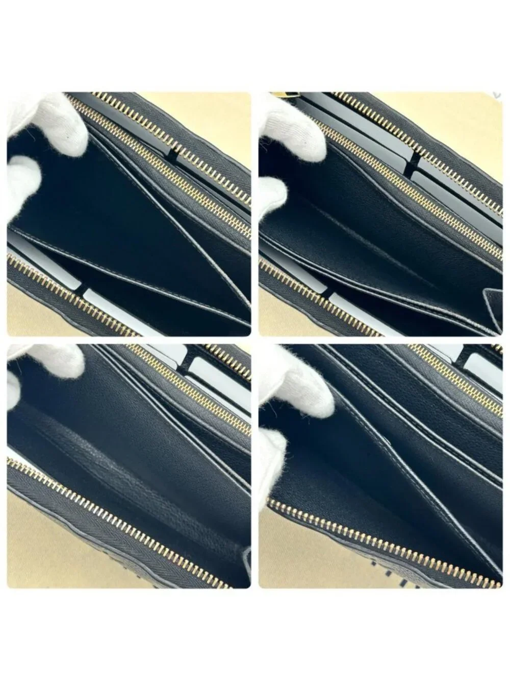 Louis Vuitton Empreinte Zippy Wallet Noir